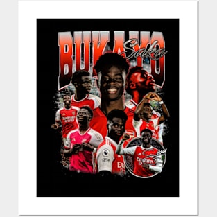 Bukayo Saka Retro Bootleg Posters and Art